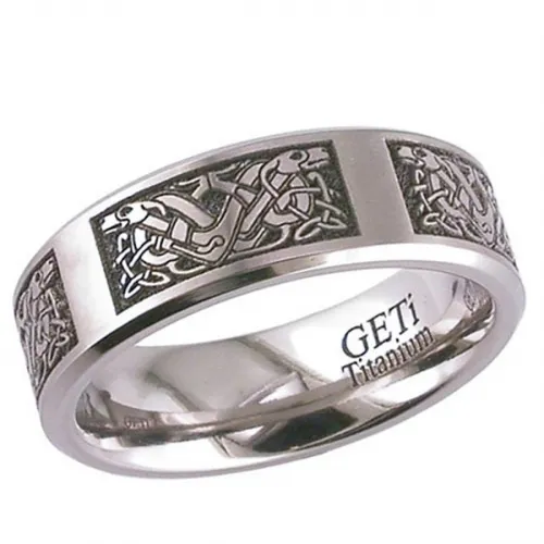 Celtic (2226CHCD4) Titanium Wedding Ring